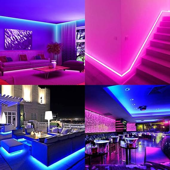 24V 32.8ft/10M RGB LED Strip Light 1200LEDs 120W Flexible SMD3535 High Brightness No-Waterproof IP20 LED Tape Lights for Living Room Home Decoration(RGB Controller and Power Supply Not Included)