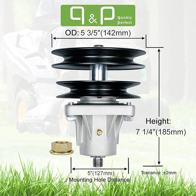 Outdoor Power 918-04134D Spindle Assembly Bracket Replaces MTD 618-04134D 918-04134D With Mounting Screws