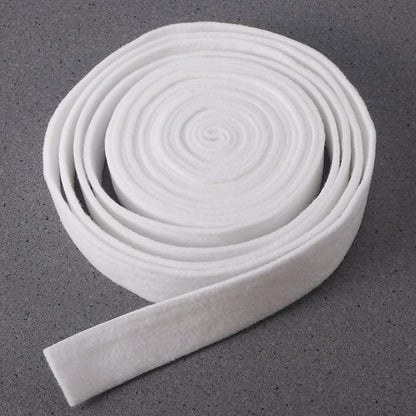 LUOEM Wool Felt Ribbon for DIY Crafts Christmas Tree Ribbon White 3cm x 500cm