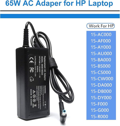 45W 65W Laptop Charger AC Adapter Power Suppy Cord for HP 15-AC 15-BS 15-CS 15-DB 15-F Series 15-ac121dx 15-bs234wm 15-bs015dx 15-ba079dx 15-ba009dx 15-cs3073cl 15-cs3153cl 15-db0015dx 15-db0031nr