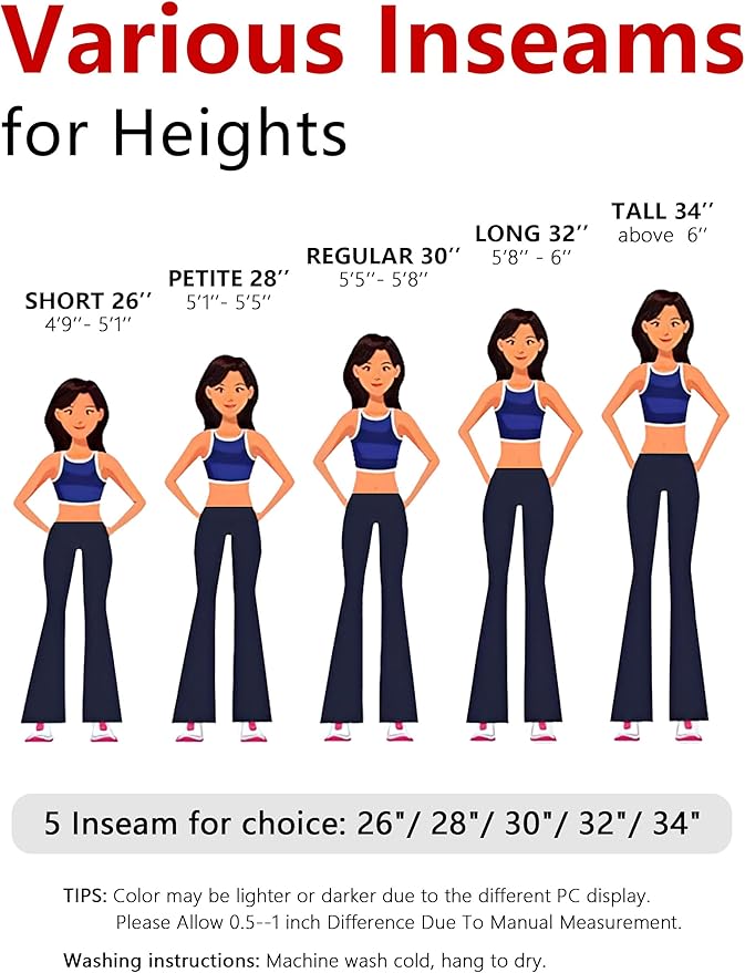 Tapata Women's 28''30''32''34'' Stretchy Bootcut Dress Pants with Pockets Tall, Petite, Regular for Office Work Business