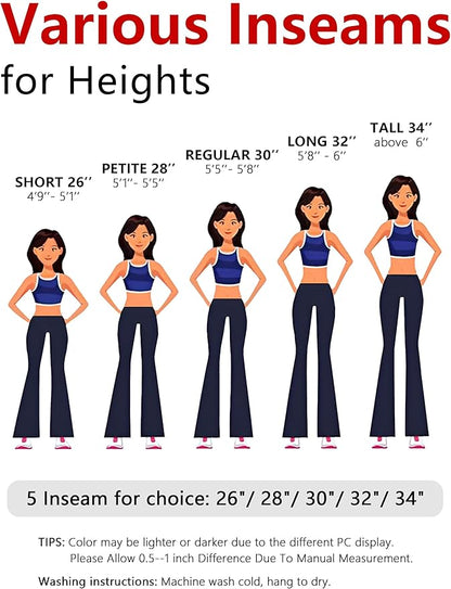 Tapata Women's 28''30''32''34'' Stretchy Bootcut Dress Pants with Pockets Tall, Petite, Regular for Office Work Business