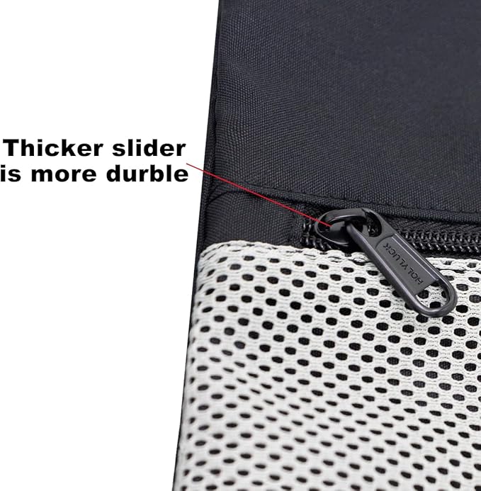 HOLYLUCK Drawstring Backpack Gym Sports Bag with Front mesh zipper Pocket 18.6" L x 13.5" W Cinch Sack String Sackpack For Men Women (black and grey)