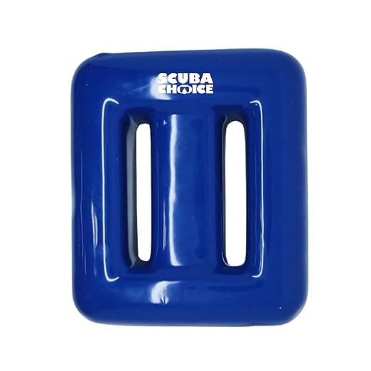 Scuba Choice Vinyl Coated Diving Weight - 4.5 lbs. Blue - Durable & Compact Dive Weight for Precise Buoyancy Control - Ideal for Freediving, Scuba & Spearfishing, Fits 2-Inch Webbing