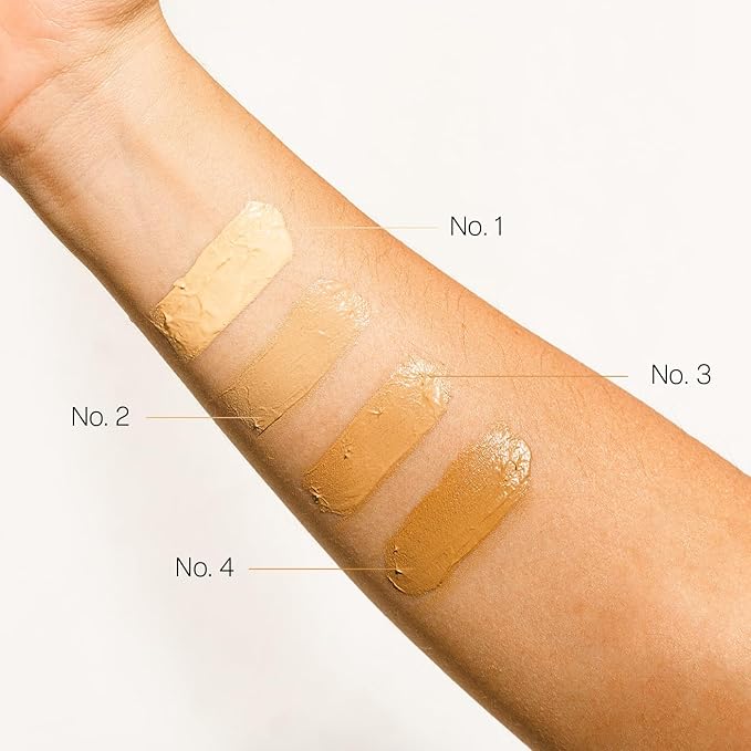 TEIA Cosmetics - Moisturizing Light Coverage Foundation, Natural Finish. Non-toxic, vegan, cruelty-free. (CAPUCCINO)
