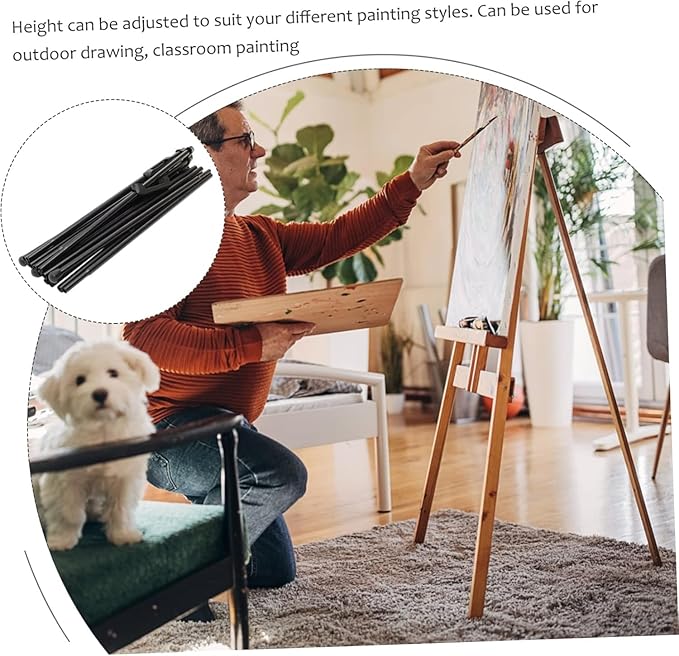 Sturdy Drawing Easel Light Weight Painting Board Rack Metal Store Artists