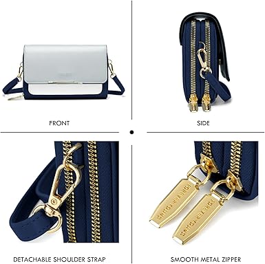 Small Crossbody Bag for Women,Cell Phone Purse Women's Shoulder Handbags Wallet Purse with Credit Card Slots