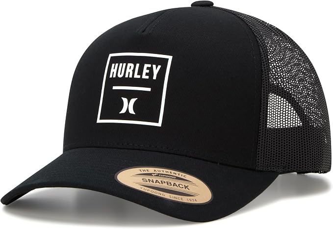 Hurley Mens Trucker Hat Fairway Mesh Trucker Hat, Quick Dry Snapback