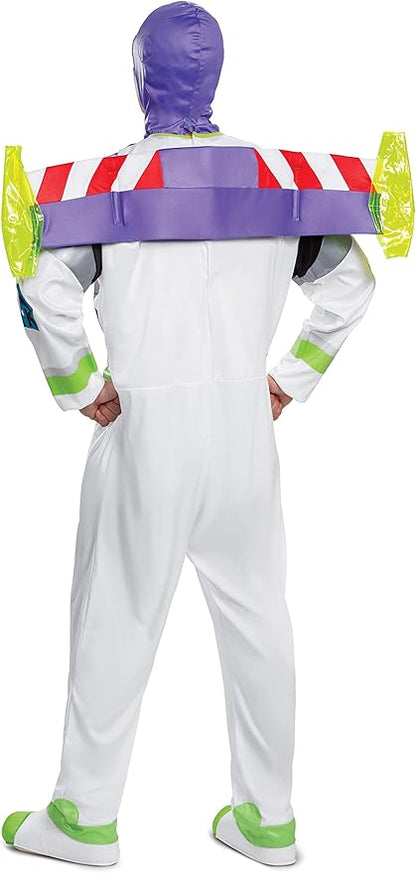 Disguise Mens Toy Story Buzz Lightyear Deluxe Adult Sized Costumes, As Shown, Mens X-Large 42-46 US