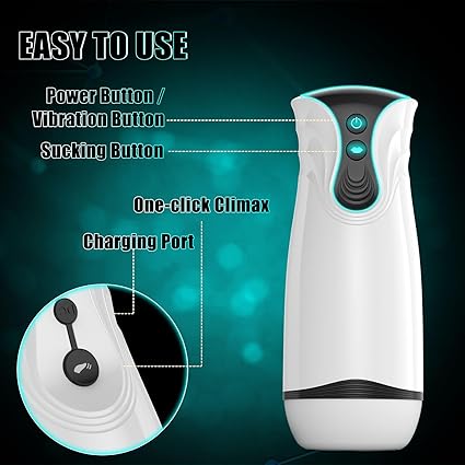 Automatic Sucking Male Masturbator,3 in 1 Male Stroker with 10 Vibration  4 Suction  One-Click Climax, Hands Free Penis Pump with 3D Textured, Blowjob Toy Mens Adult Sex Toys for Men