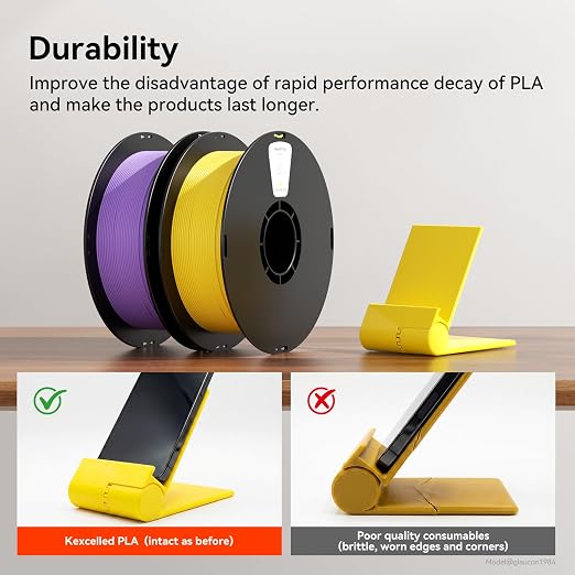 KEXCELLED PLA Filament 1.75mm,Burgundy Red PLA 3D Printer Filament 1kg Spool (2.2lbs),3D Printing Filament Dimensional Accuracy +/-0.03mm,for Valentines Day & Creative Projects, Blood Red