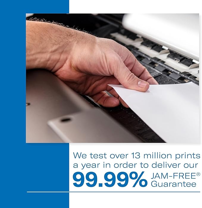 Hammermill White Cardstock, 110 Lb, 8.5 x 11 Colored Cardstock, 1 Pack (200 Sheets) - Thick Card Stock, Made in the USA, 168380