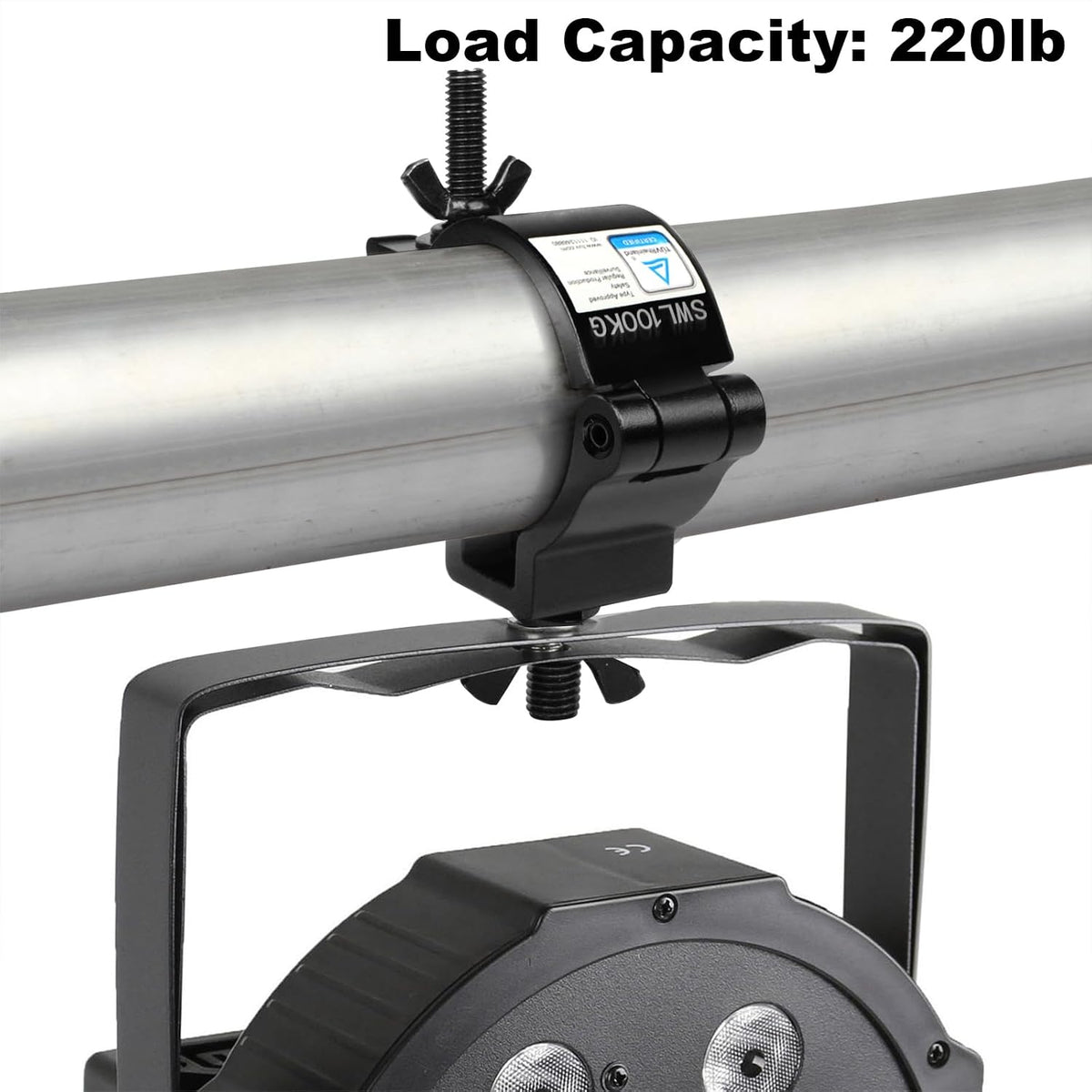 GBGS 20 Pack 2"Truss Clamp,DJ Stage Lighting Clamps,Max Load 220lbs,Black for Stage Moving Head Lighting