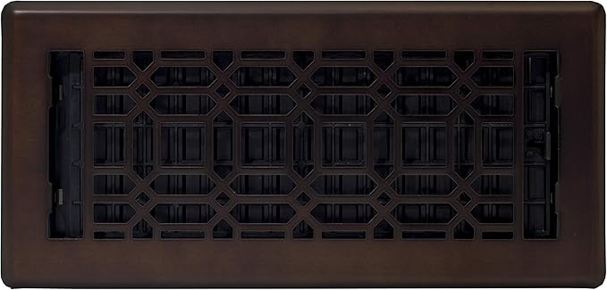 Decor Grates NGH410-RB Floor Register, 4x10 Inches, Rubbed Bronze Finish, 1 Count (Pack of 1)