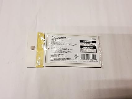 4 pack x 1-Gang Single Rocker Wallplate, White, Unbreakable Nylon with screws