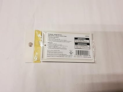 4 pack x 1-Gang Single Rocker Wallplate, White, Unbreakable Nylon with screws