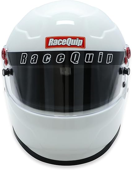 RaceQuip Full Face Helmet PRO20 Series Snell SA2020 Rated Gloss White Medium 276113