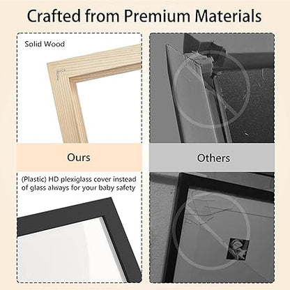 Sonogram Signature Frame Guest Book, Ultrasound Picture Keepsake Frame, Baby Shower Guest Book Alternatives, Gender Neutral Baby Shower Party Decor, Gift for Expecting Moms, Black