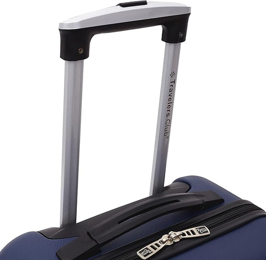 Travelers Club Cosmo Hardside Spinner Luggage, Navy Blue, Carry-On 20-Inch