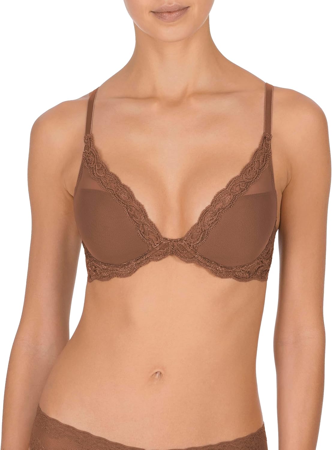 Natori Women Feathers Lace Plunge T-Shirt Bra (Size: 30C)