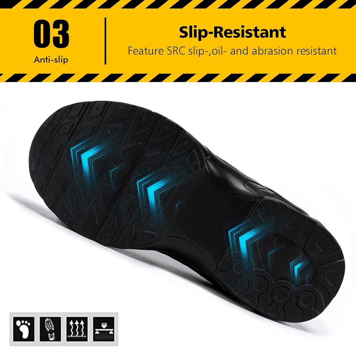 Steel Toe Shoes for Women Lightweight Safety Shoes Air Cushion Comfortable Slip Resistant Indestructible Womens Puncture Proof Work Sho