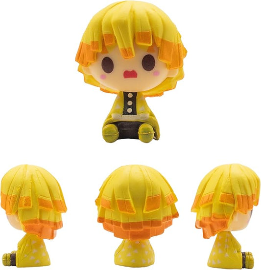 Demon Figure Slayer Mini Figures Collectible Toy Props Cake Toppers Action Figures Hashira Statues 1.77" in
