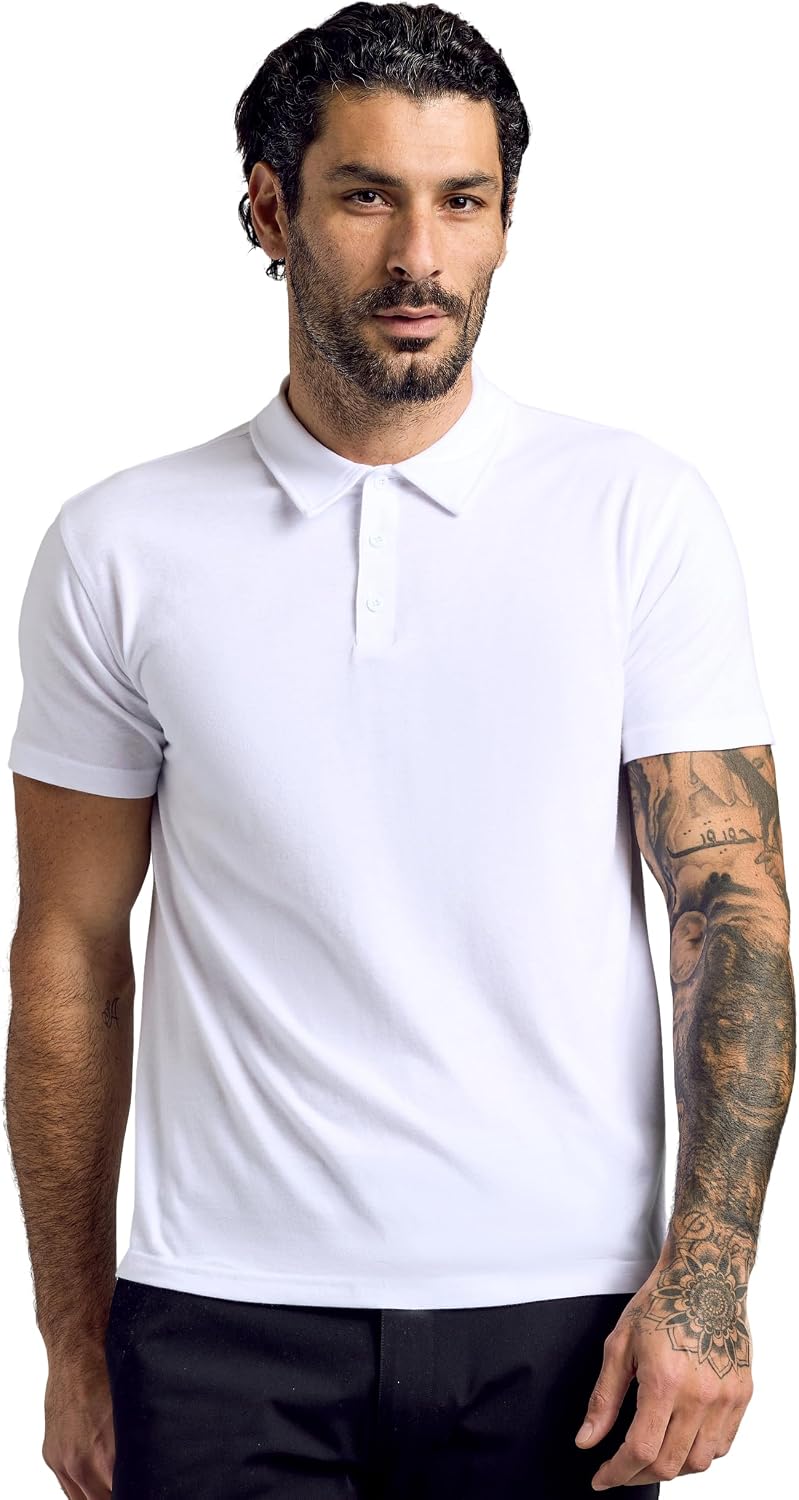 True Classic Novelty Polo Shirts for Men – Mens Polo Shirts Short Sleeve Cotton, Dry Fit Golf Shirt for Men