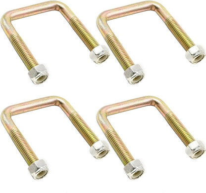 4 Pcs 72618G01 Golf Cart Rear Leaf Spring U-Bolts with Nuts, Replacement for EZGO TXT Workhorse Gas Electric 1996-Up Models, Replaces 72029-G01 72124-G01