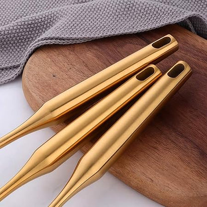 Serve Fork,Gold 14.69 inch Long Handle Cooking Utensil Kitchen Tool by BUY THINGS!