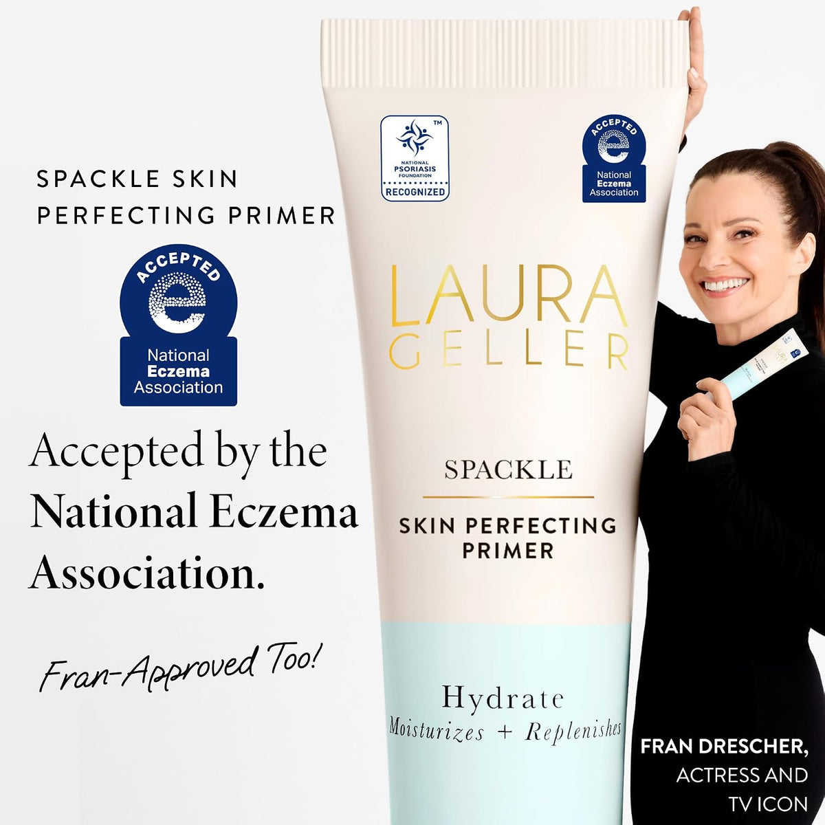 LAURA GELLER NEW YORK Spackle Primer - Hydrate - Super-Size 2 Fl Oz - Hyaluronic Acid Makeup Primer for Mature Skin