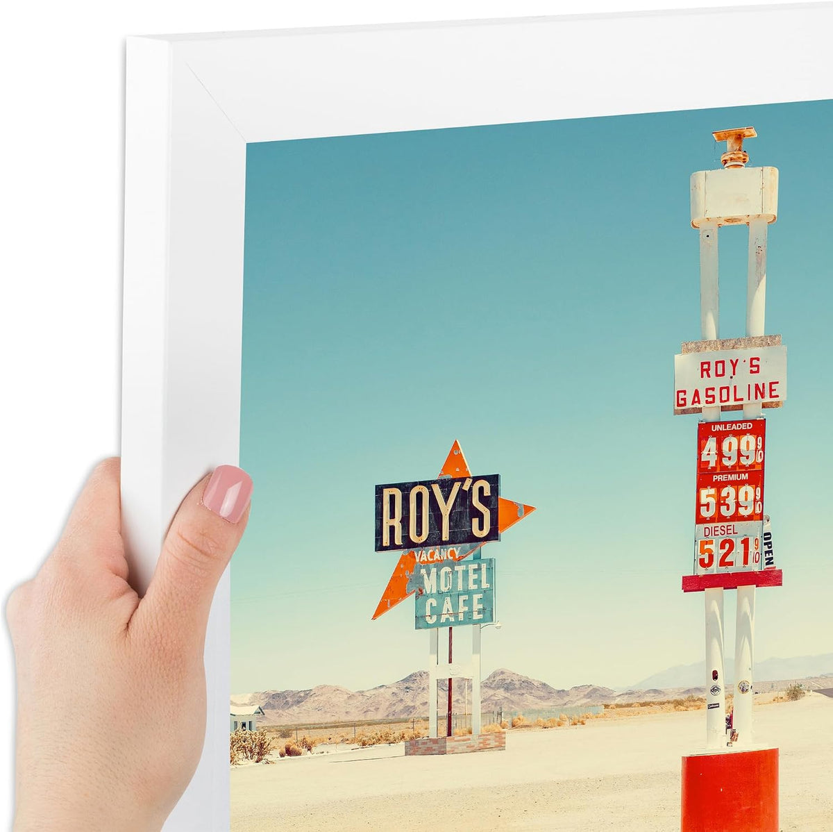 ArtToFrames 12x34 Inch White Picture Frame, This 1.25 Inch Custom Poster Frame is Soft White - Comes with Economy Acrylic and Corrugated Backing (2WOM5179-12x34)