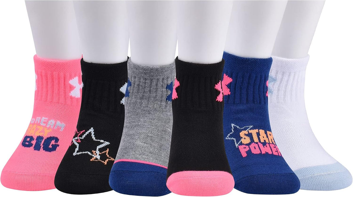 Under Armour girls Multi Pack Quarter Sock