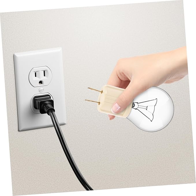 DOITOOL 2sets Indoor Use Light Socket Adapter Us to Bulb Socket Outlet Converter Easy Installation 2pcs2