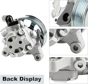 Power Steering Pump with Pulley Compatible with Honda CR-V 2.4L 2002 2005 to 2011, Acura RSX 2.0L 2002 to 2006, Acura TSX 2.4L 2006 to 2008, Honda Accord 2006 to 2007, Replacement for 21-5419