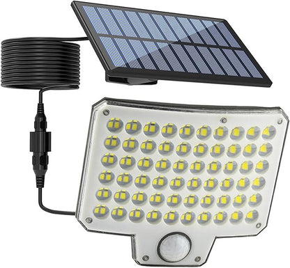 Solar Powered Wall Light, Water Proof Anti Heat and Frost 3000LM 240 LEDs IP65 Motion Sensor Solar Outdoor Lamp with Remote Control for Garage