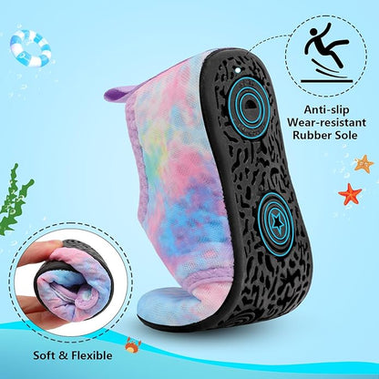 BARERUN Toddler Water Shoes Boys Girls Quick Dry Barefoot Aqua Shoes for Swim Pool Beach Non Slip Breathable Sandals Lightweight Summer House Slippers