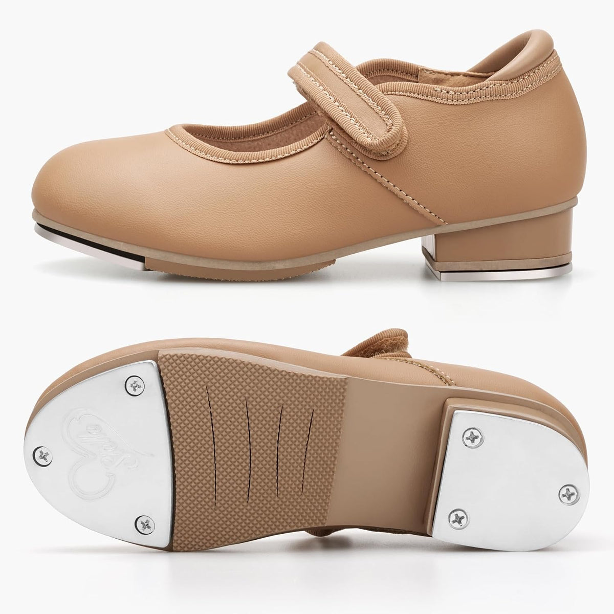 Stelle Tap Shoes for Girls Toddler PU Tap Dance Shoes for Toddler/Little Kids/Big Kids l.