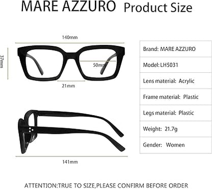 MARE AZZURO Womens Reading Glasses Stylish Readers