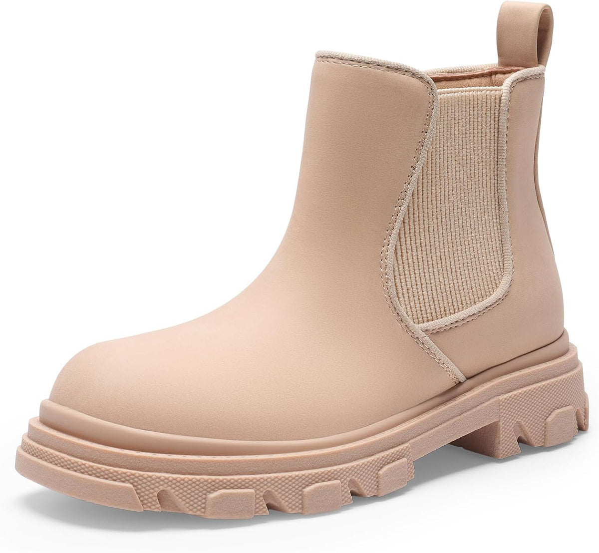 DREAM PAIRS Girls Chelsea Boots Side Zipper Lug Sole Ankle Booties Toddler/Little Kid/Big Kid.