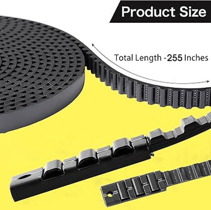 41A3589-1 Garage Door Openers Belt Assembly for 8ft Garage Door, 255 inches Drive Belt with 11ft Rail Compatible with Liftmaster Chamberlain Garage Door Openers 1270, 1280, 1280R, 8100, 8200  9200