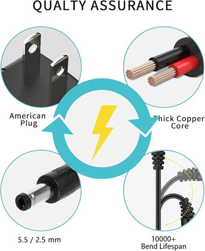 15V 1.5A AC Power Supply Charger for House of Marley GET Together Bluetooth Speaker (5.52.5MM)