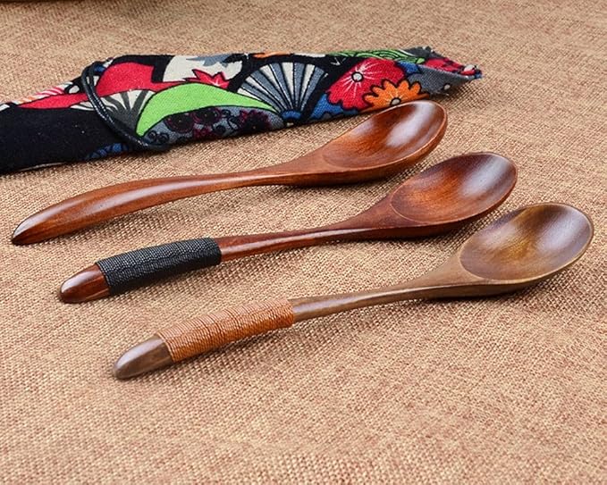 Cooking Wooden Soup Tool Utensil Catering Spoon Teaspoon Catering Cooking Utensil Teaspoon Soup Lot Kitchen Spoon Wooden Kitchen,Dining Bar