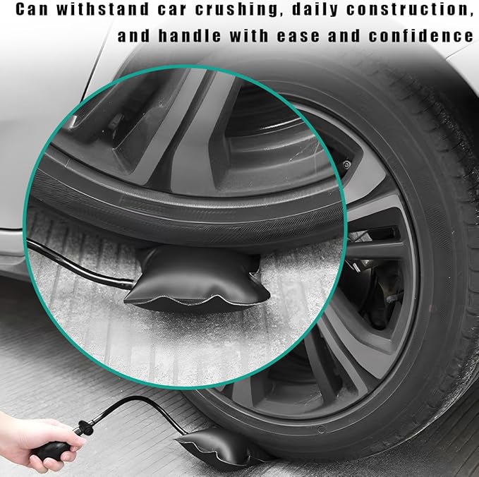 Air Wedge Pump, Professional Leveling Kit and Alignment Tool Inflatable Shim Bag, Air Wedge Bag Pump Suitable for Window Door Installation Car Repair, Car Accessories (Plastic Valve)