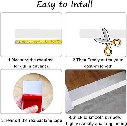 Floor Transition Strip  Self Adhesive Floor Vinyl Floor Edge Trim Laminate Floor Gap Covering Joining Strip