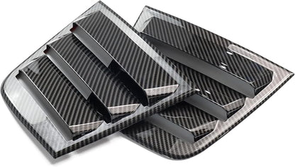 Naisec for Dodge Charger 2011-2023 Accessories Exterior Decoration Side Window Louvers Air Vent Scoop Shades Cover Trim ABS ?Carbon Fiber?