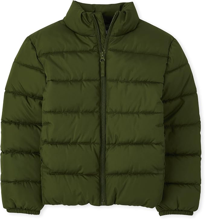 The Children's Place boys Medium Weight Puffer Jacket, Wind, Water-resistant