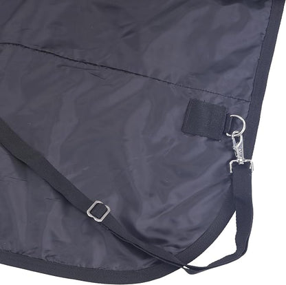 1200D Horse Blanket Waterproof Breathable Turnout (no Filling) Standard Neck Horse Sheet Blue Black 51inch