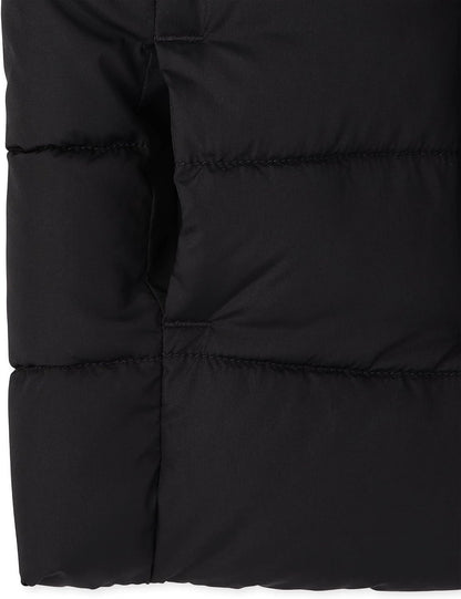 This puffer jacket from The Children's Place is perfect for cold weather with its wind and water-resistant polyester fabric and cozy lining.