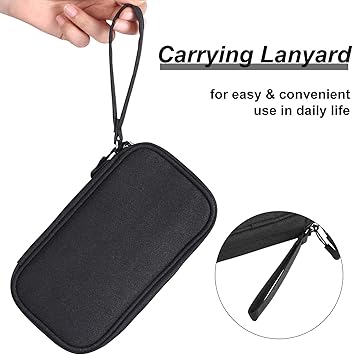 Travel Tech Kit, Universal Carrying Organizer Case Bag for Small Electronics and Accessories, Waterproof (Black)