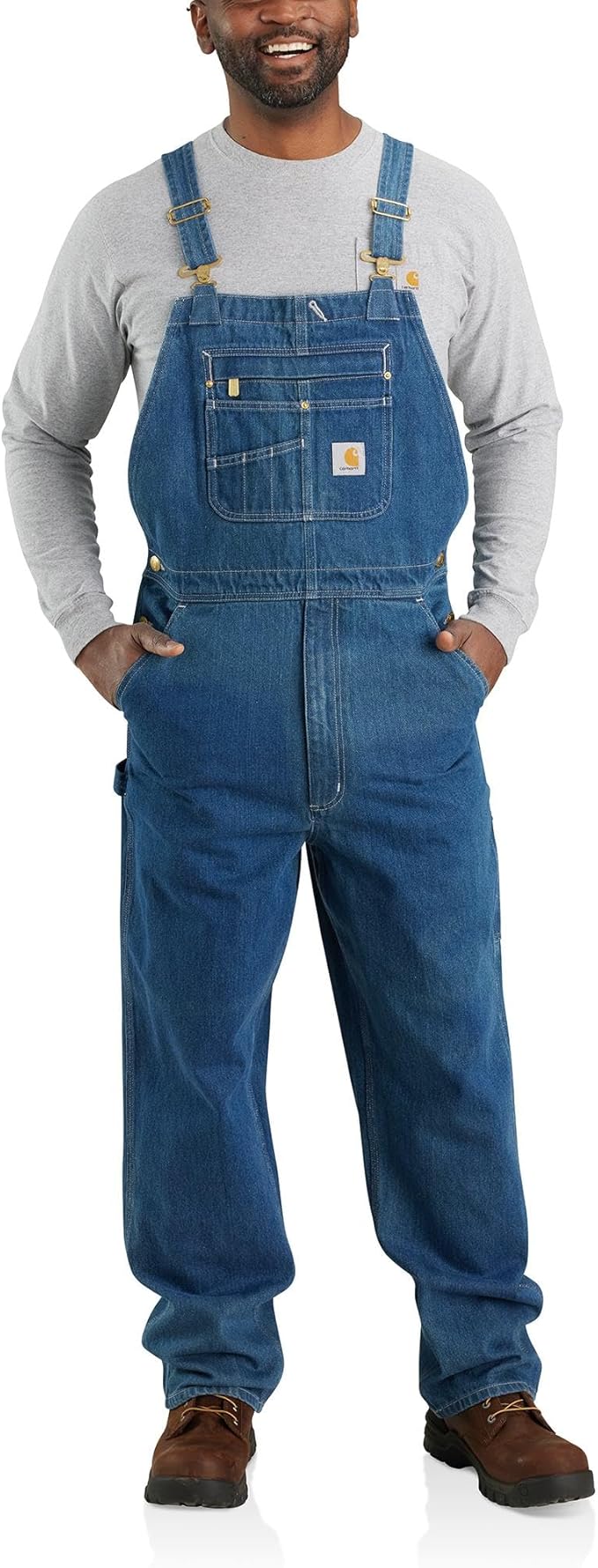 Carhartt Men's 104672 Loose Fit Denim Bib Overalls